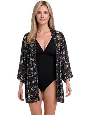 Victoria's Secret Butterfly Kimono Bathrobe/ Cover Up Size S/XS